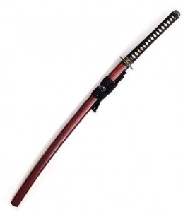 Go Fushimi echtes Samurai Schwert- Katana + Kobuse + Bourgunder Saya