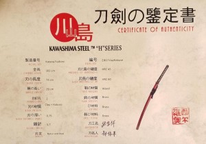 Go Fushimi echtes Samurai Schwert- Katana + Kobuse + Bourgunder Zertifikat
